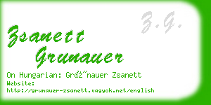 zsanett grunauer business card
